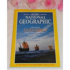 National Geographic Magazine January 1992 Volume181 No.1 Columbus USS Macon Seal